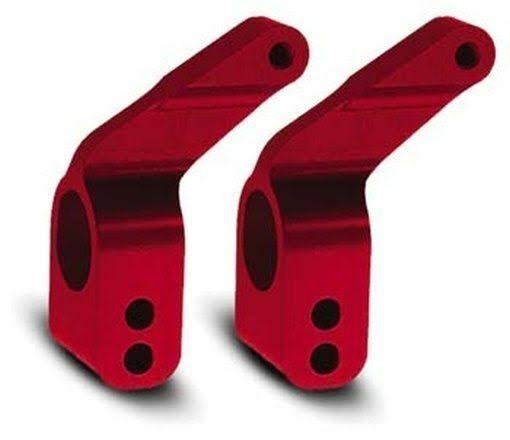 Traxxas 3652X Stub Axle Carriers Anodized - Red, Aluminum