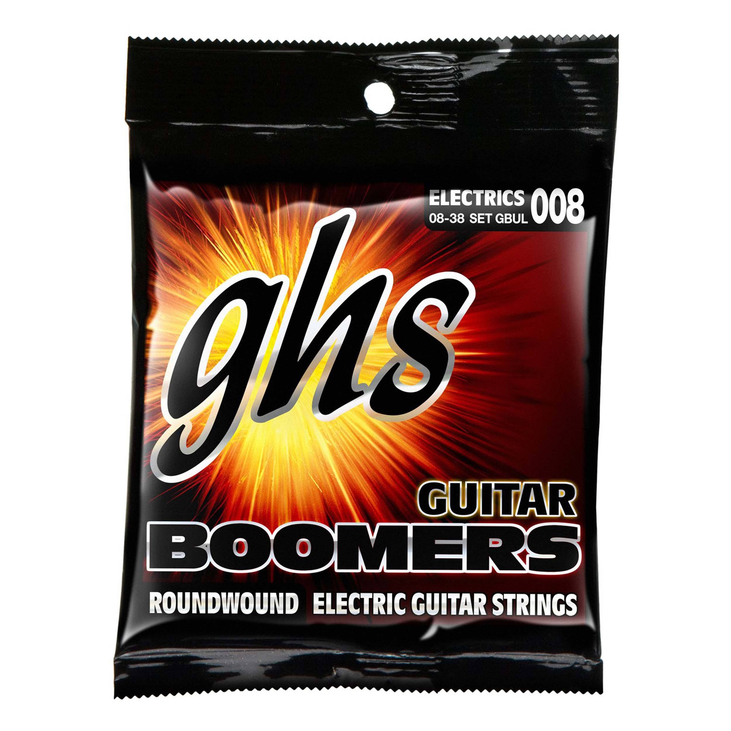 GHS GBUL Boomers Ultra Light Electric Guitar Strings - 008
