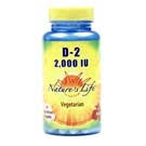 Nature's Life Vitamin D-2 2000 IU Dietary Supplement - 90 Count