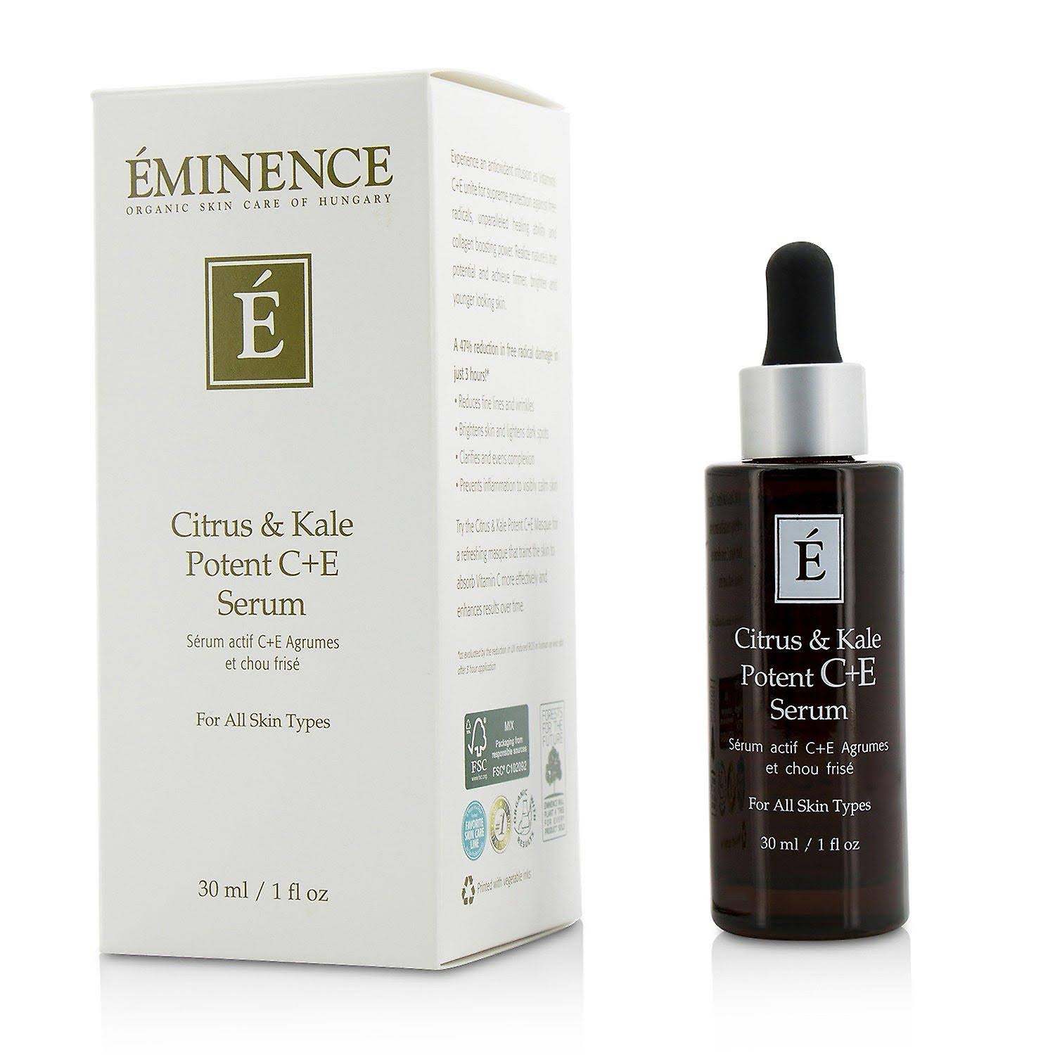 Eminence All Skin Type Citrus and Kale Potent C E Serum - 30ml