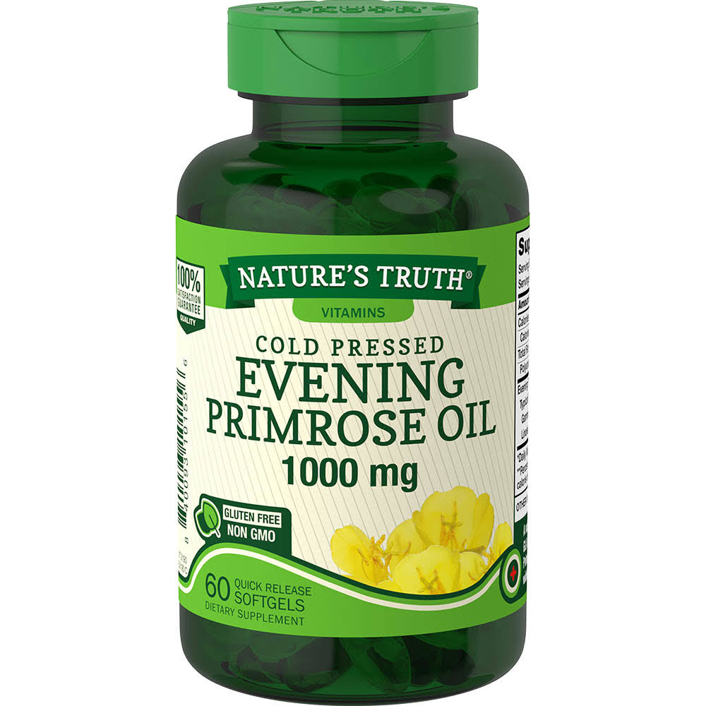 Nature's Truth Cold Pressed Evening Primrose Oil - 1000mg, 60 Softgels