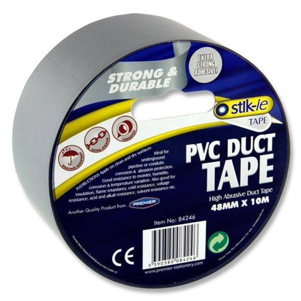 Stik-ie Tape PVC Duct Tape - Grey