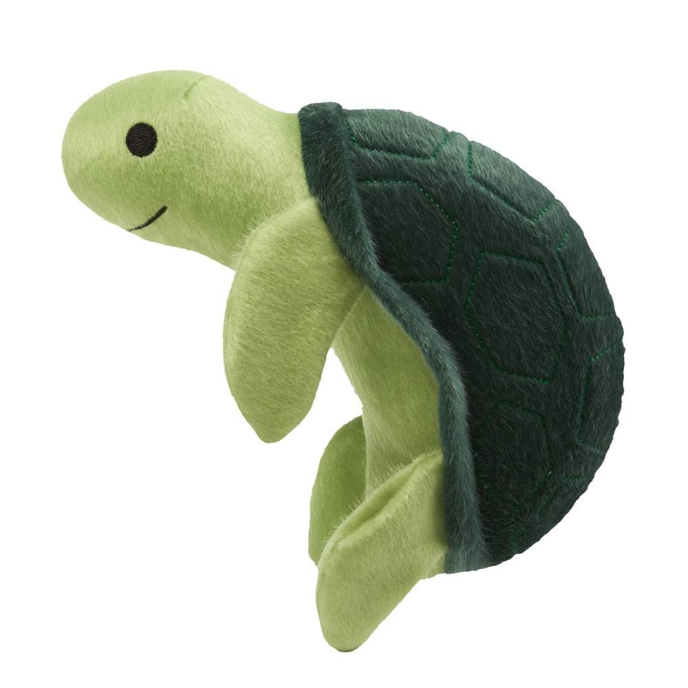 Spunky Pup Sea Plush Turtle Dog Toy - Small