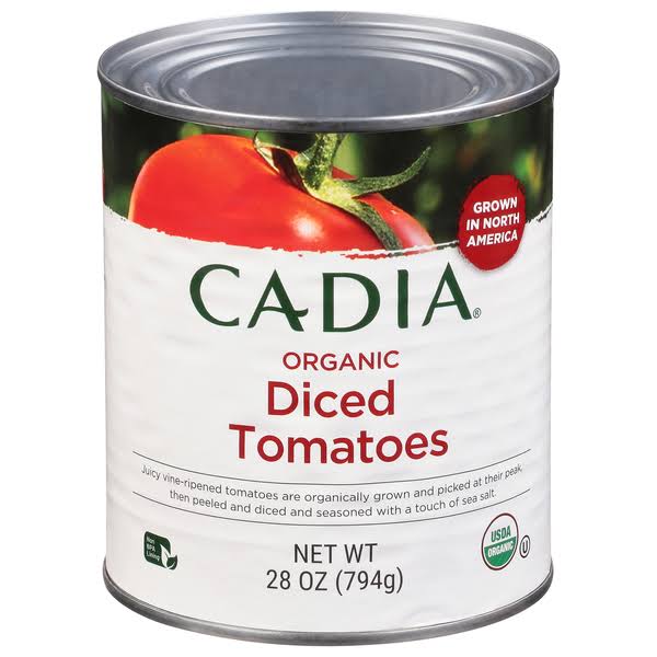 Cadia Tomotoes, Organic, Diced - 28 oz