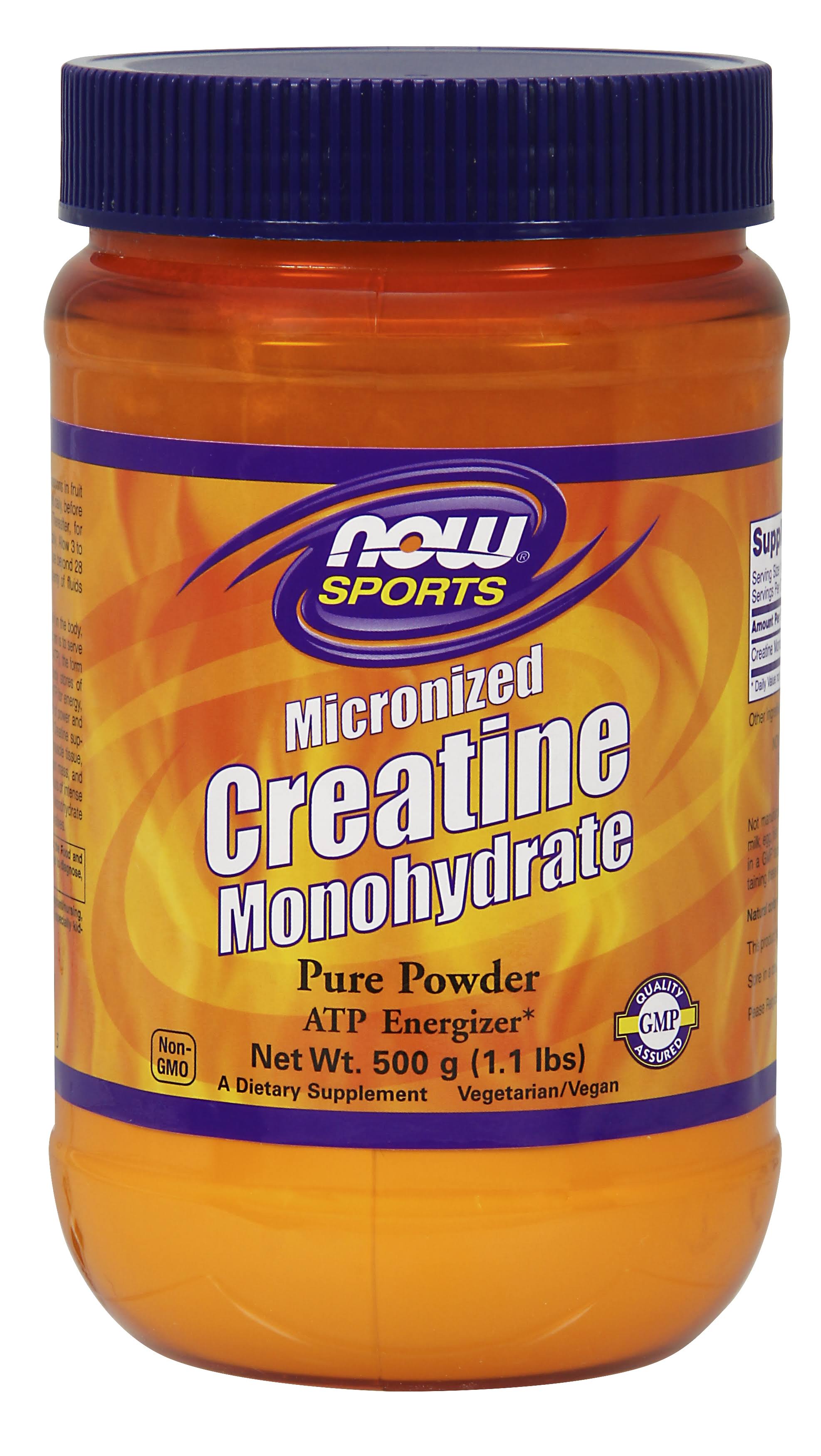 Now Sports Micronized Creatine Monohydrate Powder - 500g
