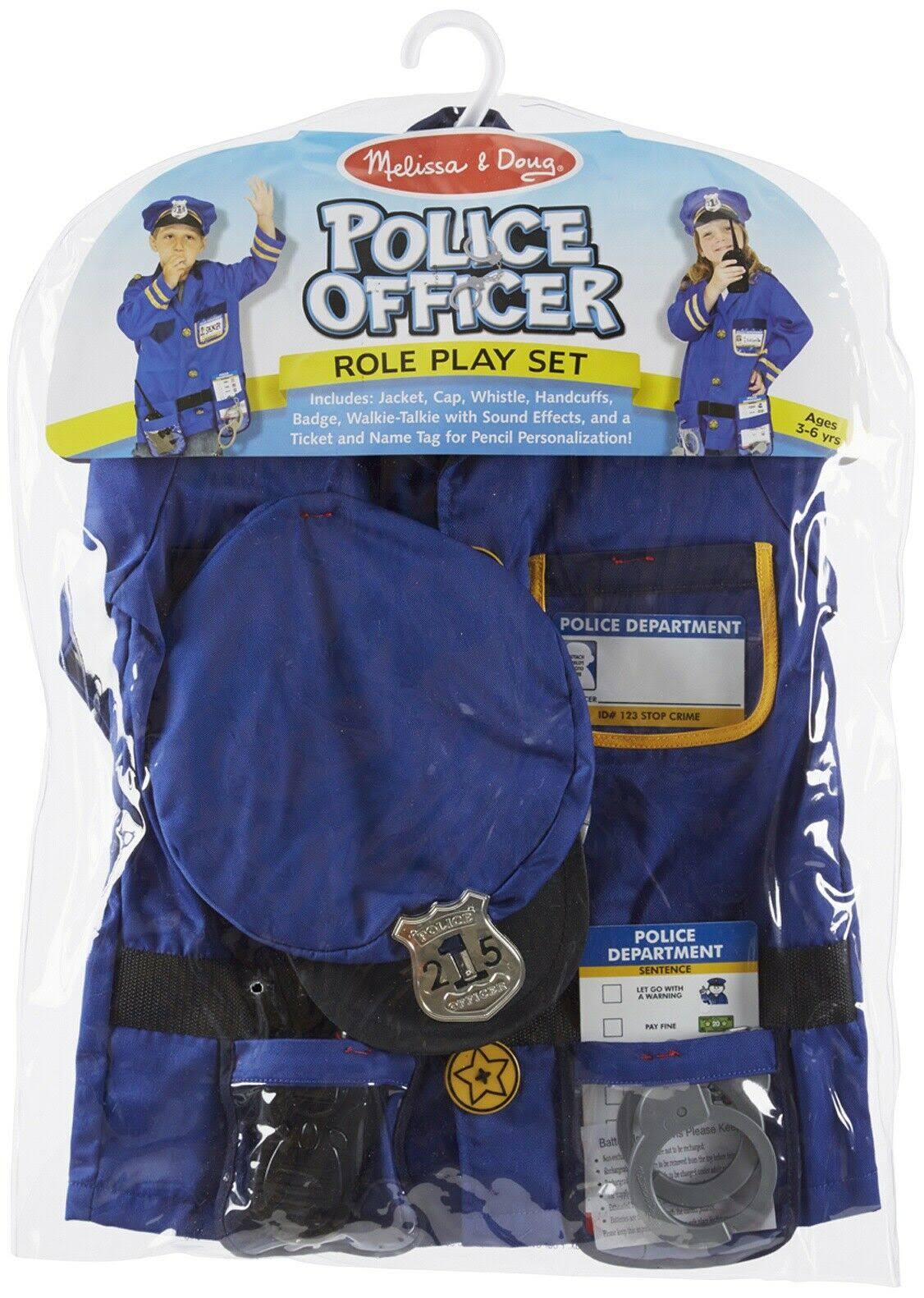 Melissa & Doug Police Officer Role Play Costume Set