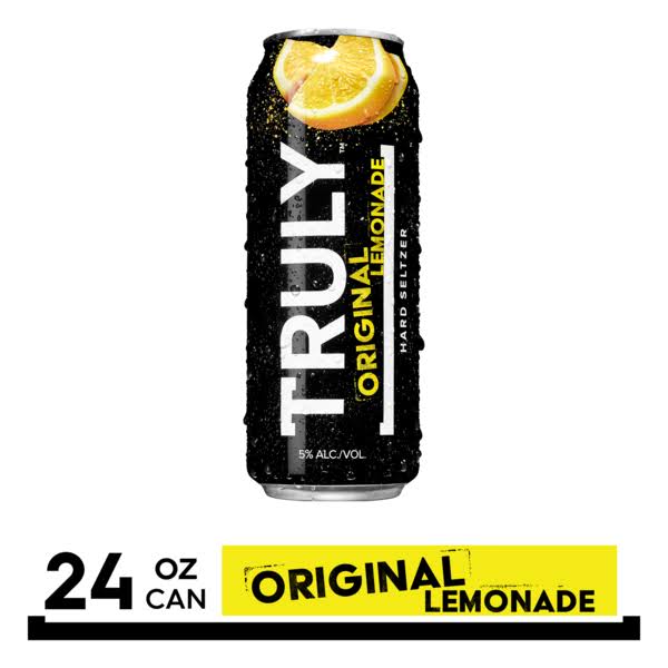 Truly Hard Seltzer, Original Lemonade - 24 fl oz