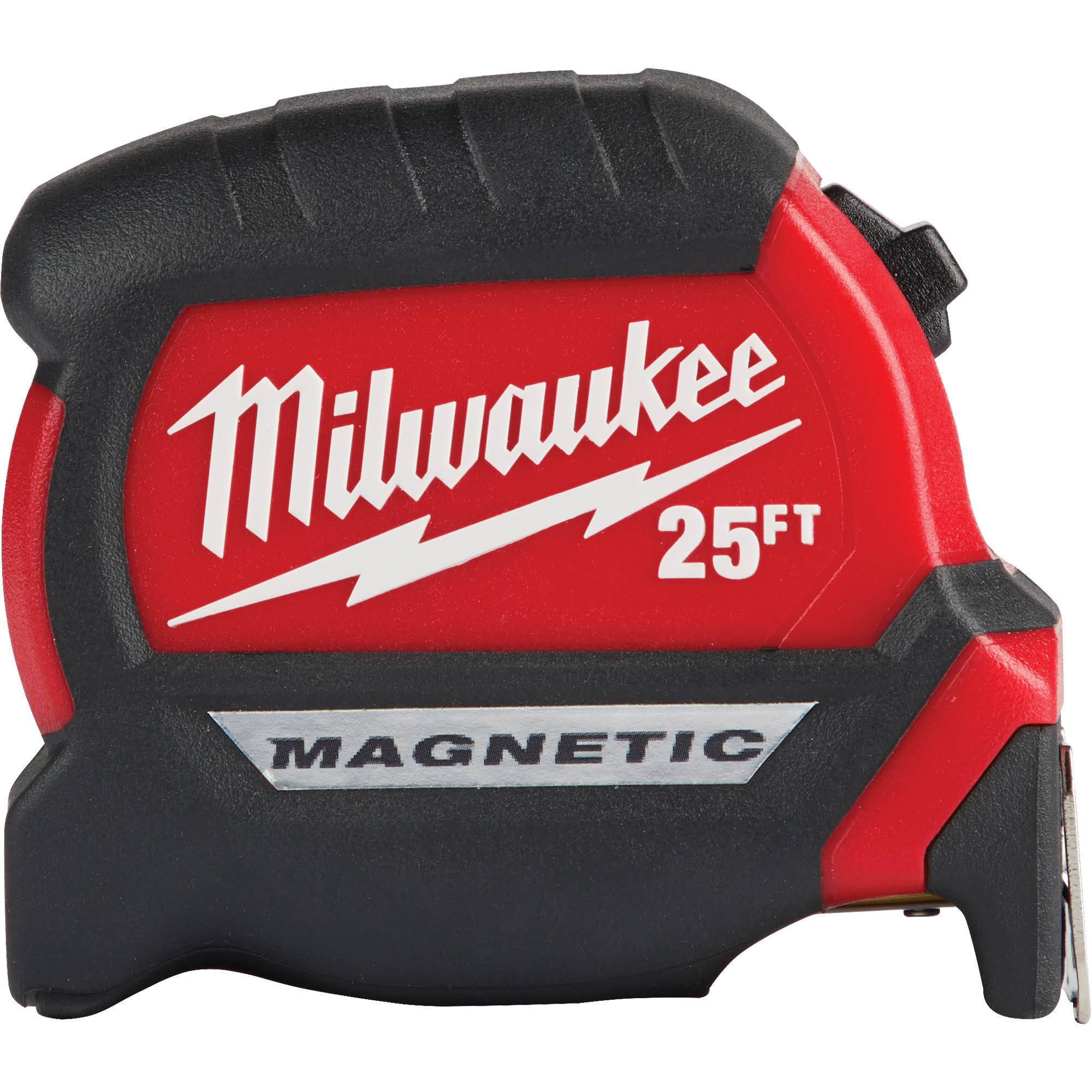 Milwaukee Compact Magnetic Tape Measure - 25' x 1"
