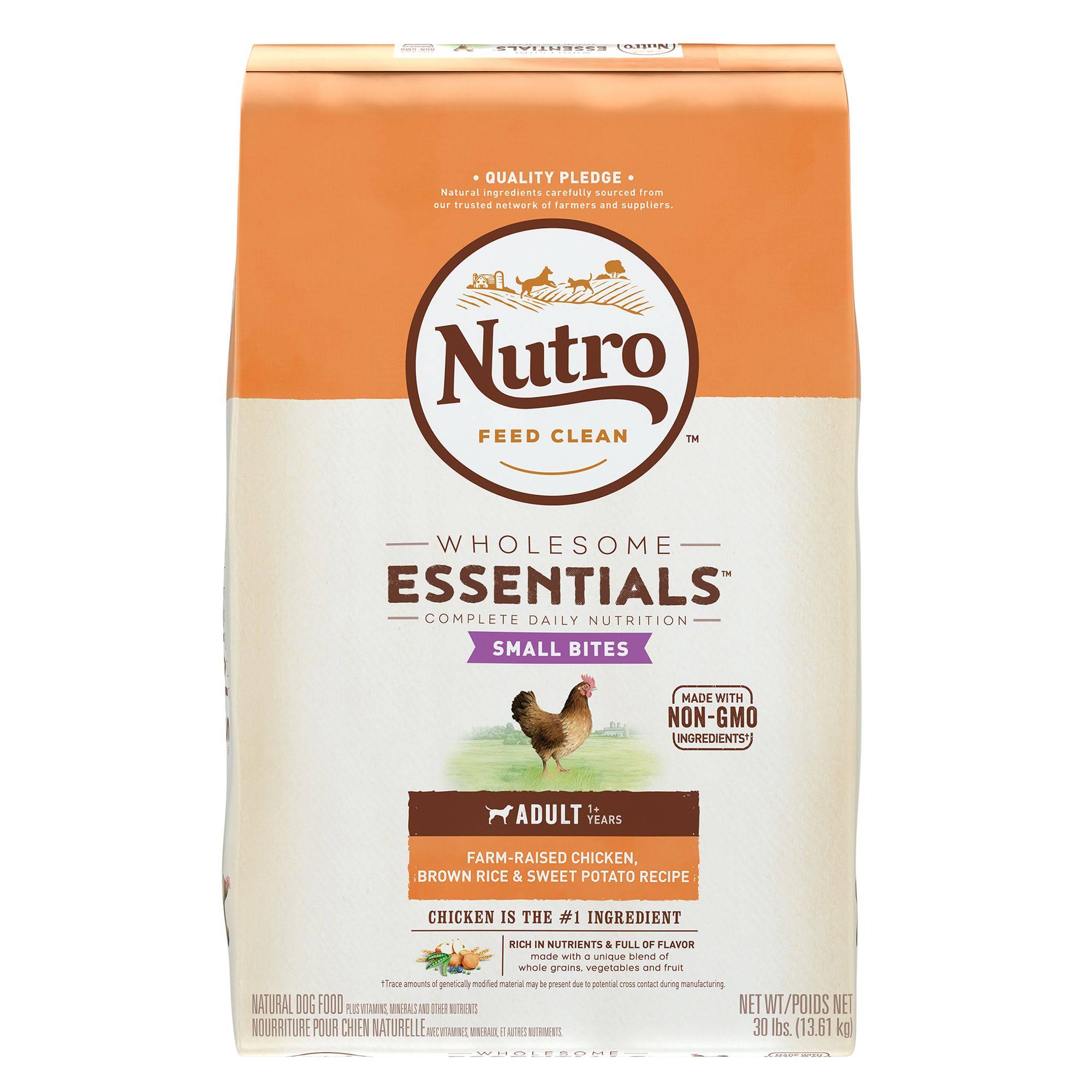 Nutro Wholesome Essentials Small Bites Adult Dry Dog Food - Chicken, Brown Rice & Sweet Potato, 30lbs