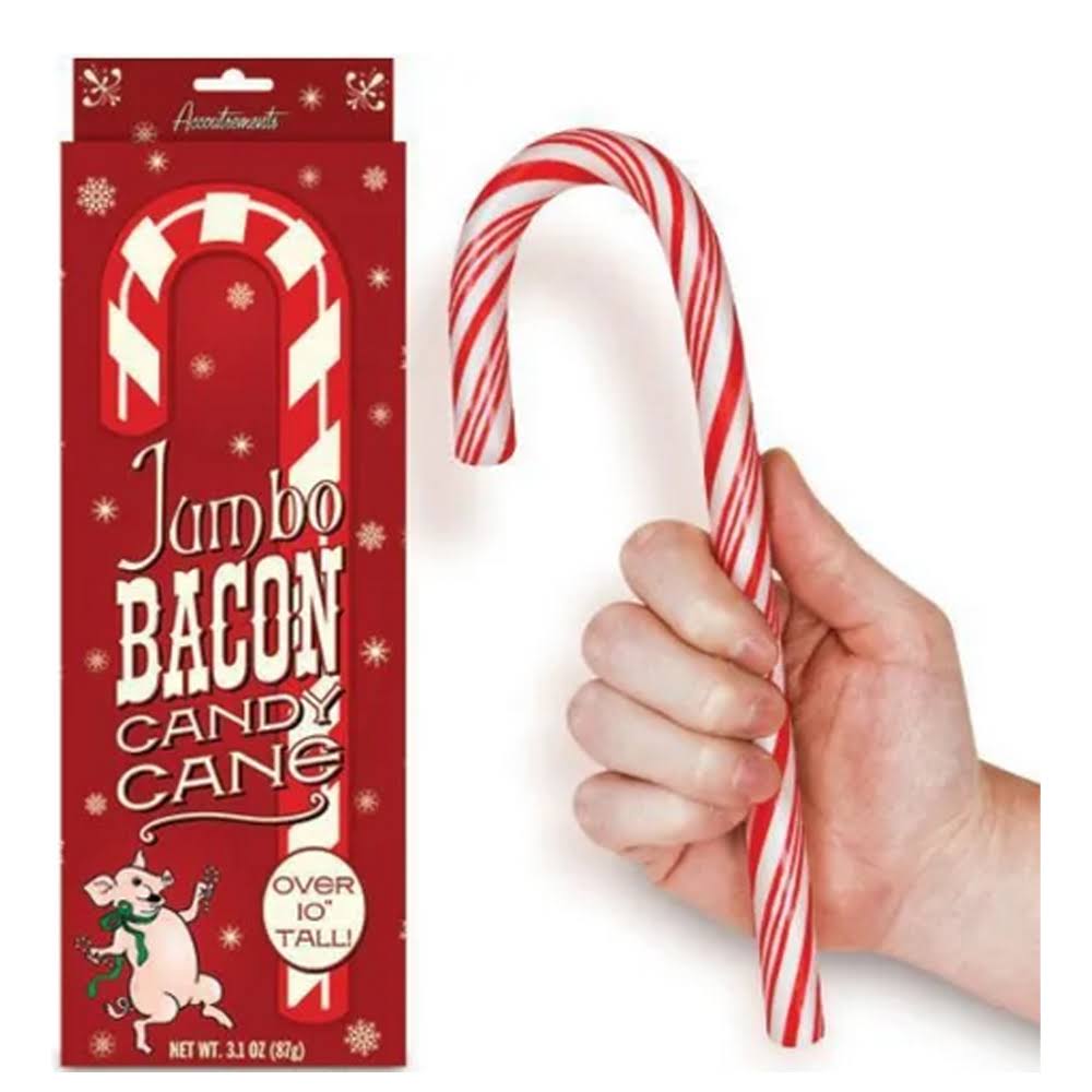 Archie McPhee - Jumbo Bacon Candy Cane