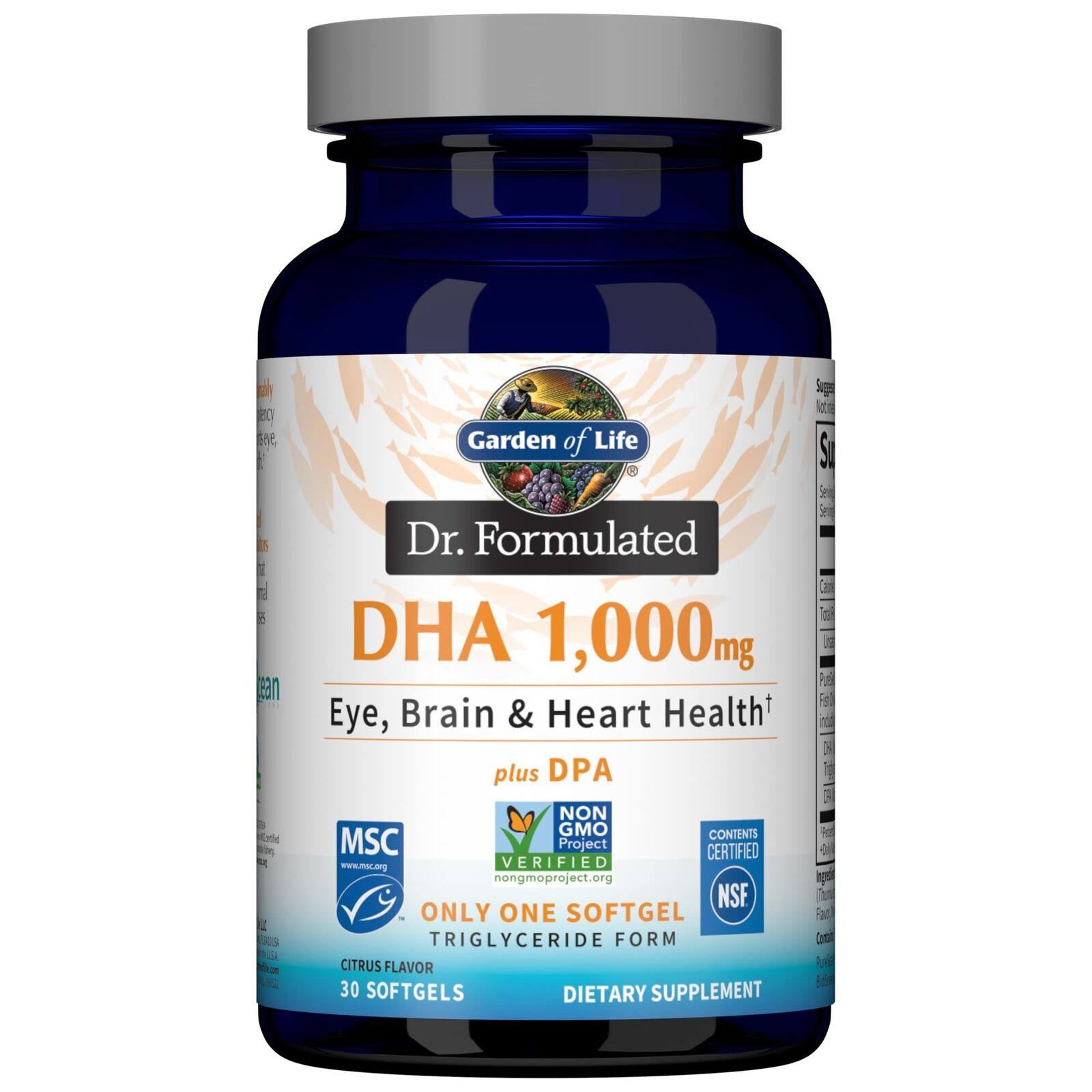 Garden of Life - Dr. Formulated DHA 1,000 mg - 30 Softgels
