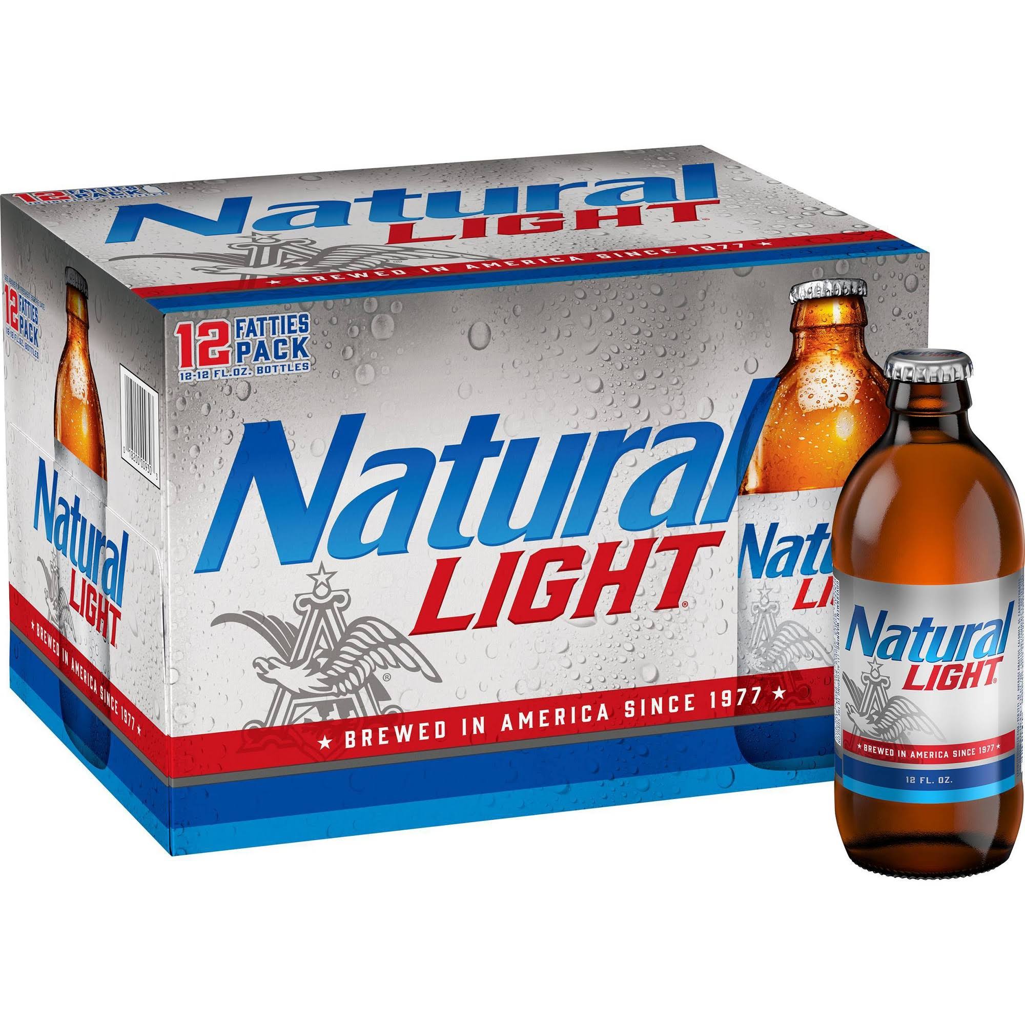 Natural Light Beer - 12 Bottles