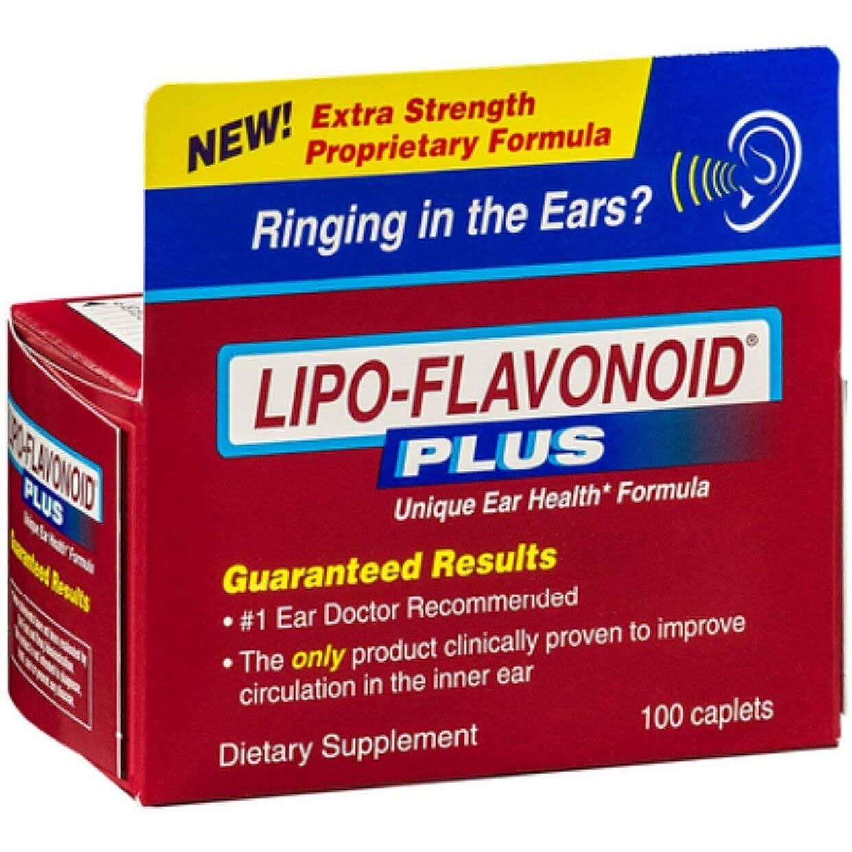 Lipo-Flavonoid Plus Inner Ear Health Dietary Supplement Caplets - x100