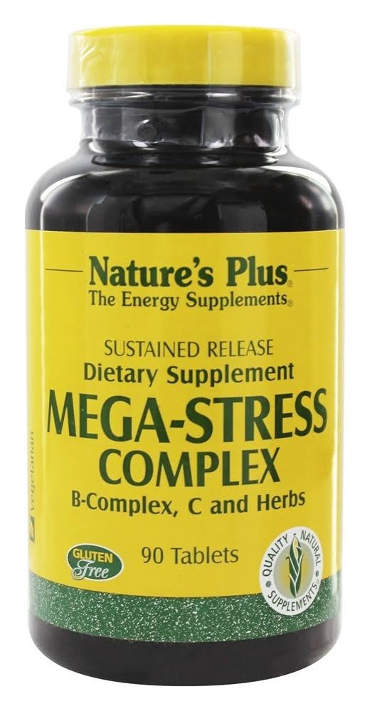 Nature's Plus Mega-Stress Complex Dietary Supplement - 90 Tablets