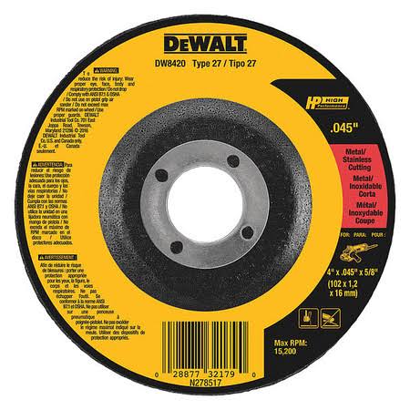 Dewalt Metal Cutting Wheel - 4 x 5/8''