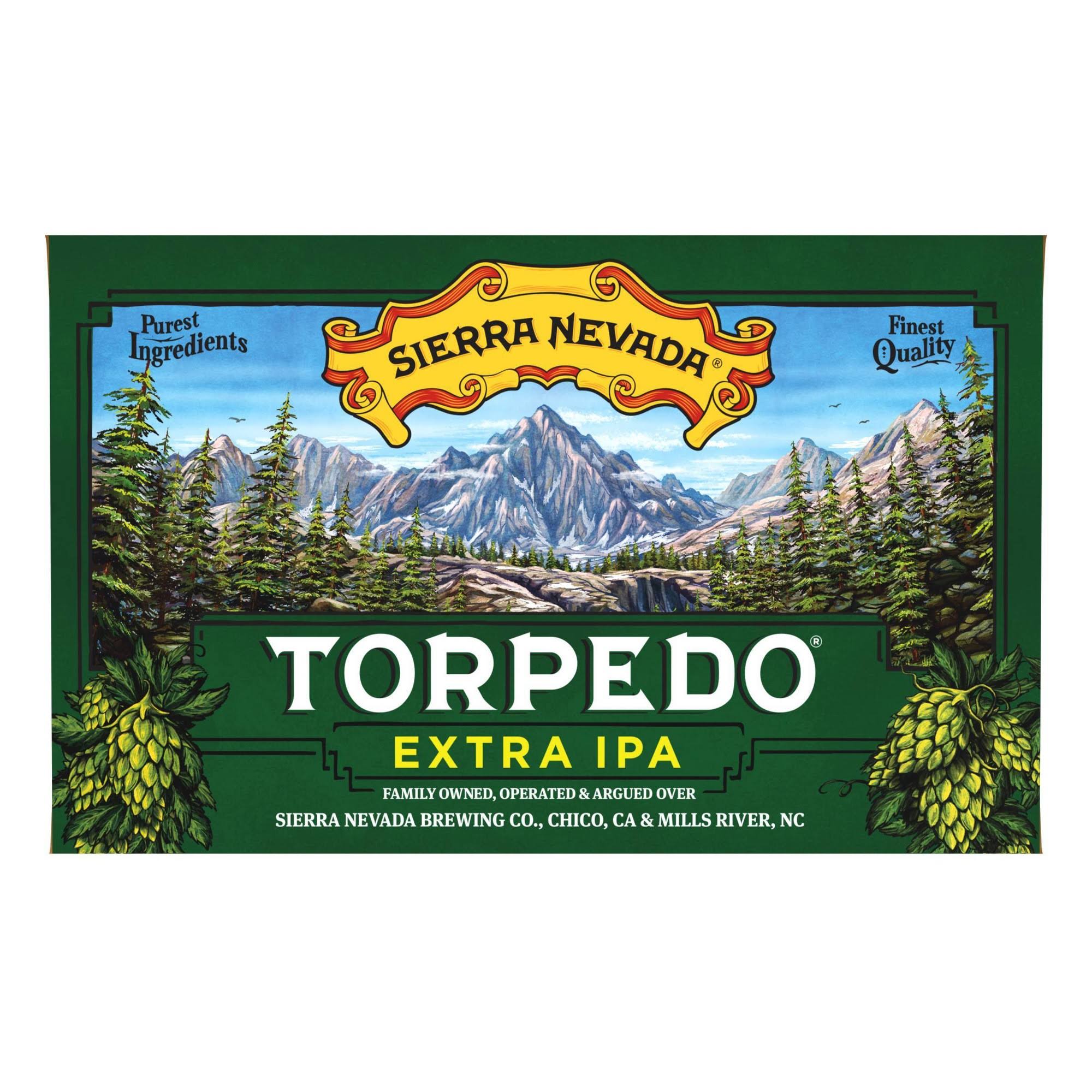 Sierra Nevada Torpedo Beer, Extra IPA - 6 pack, 12 fl oz cans