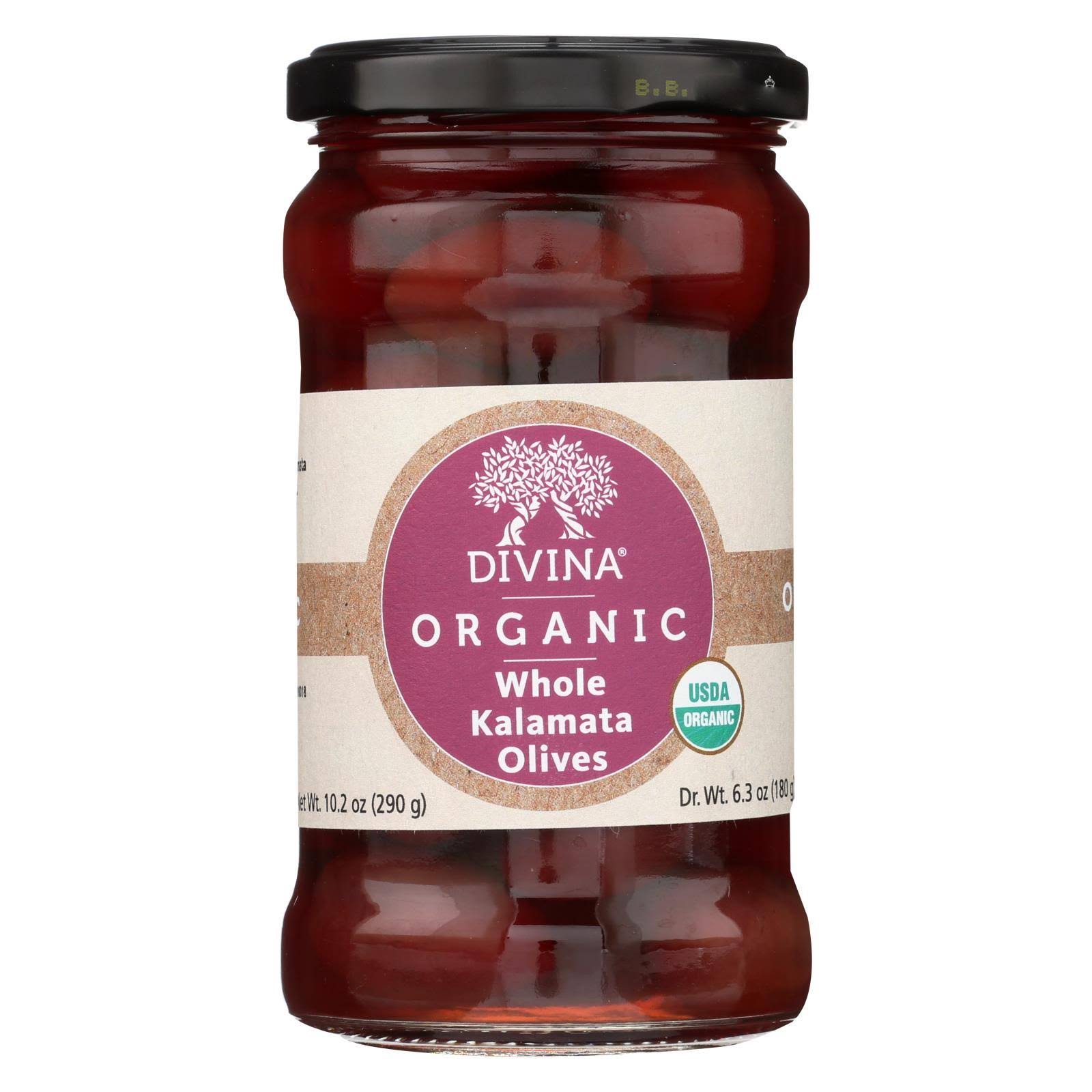 Divina Whole Organic Kalamata Olives - 6oz