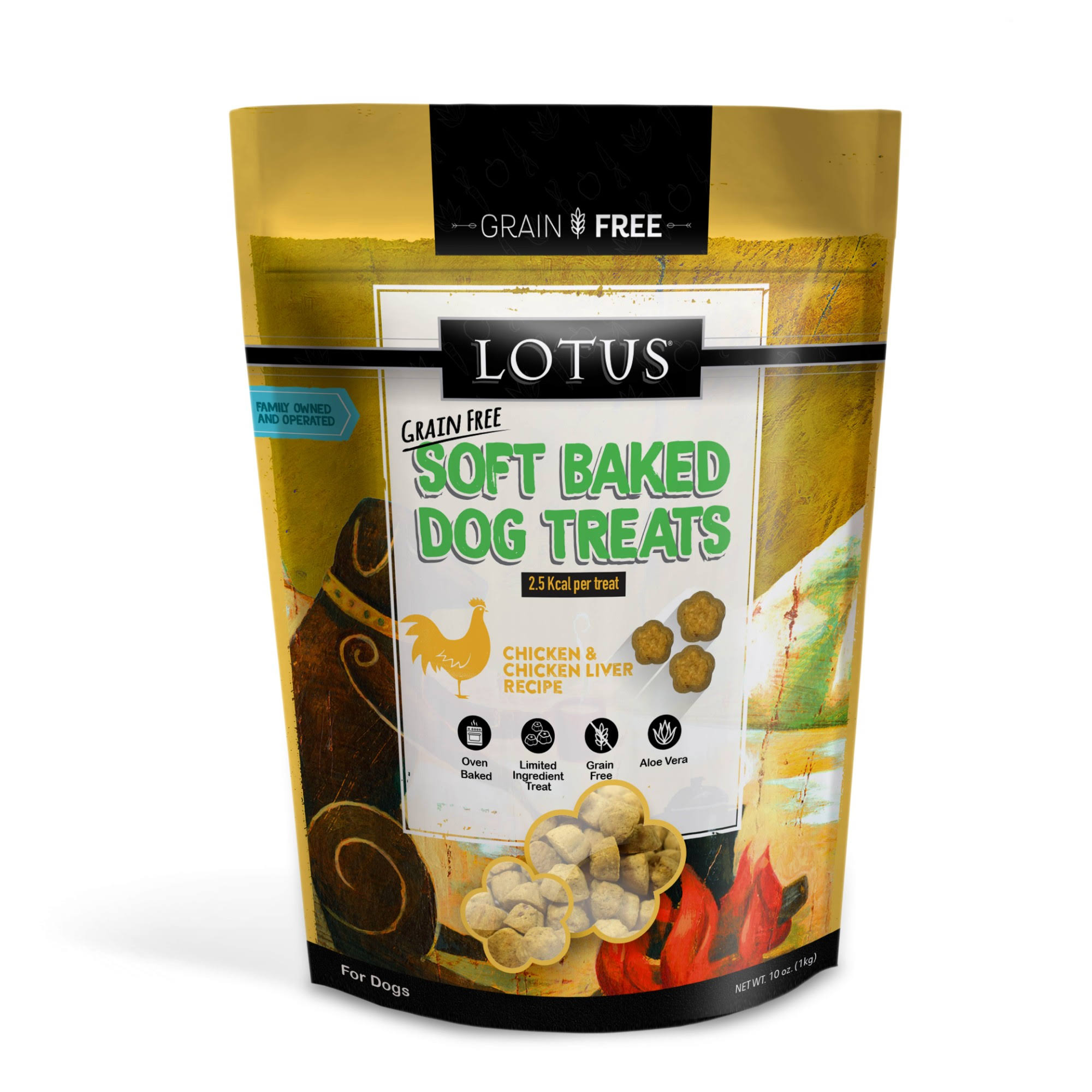 Lotus Soft Baked Chicken & Liver Dog Treats / 10 oz