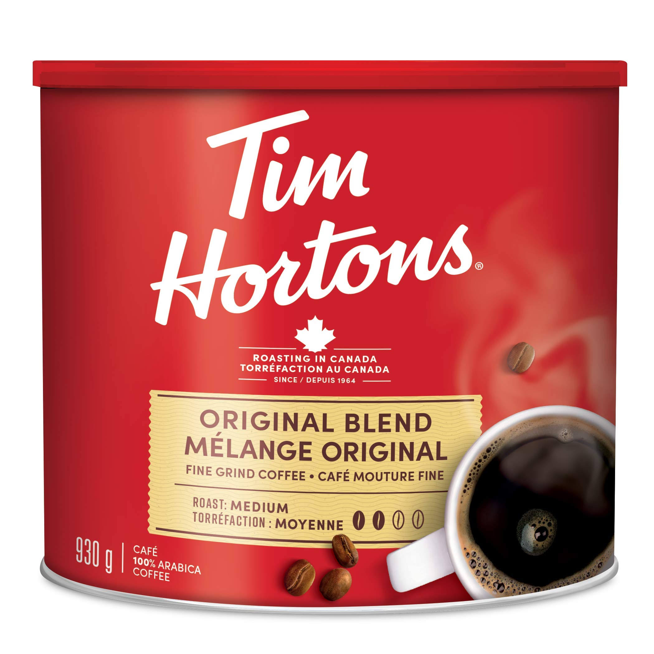 Tim Horton's Coffee Fine Grind Can - 930g