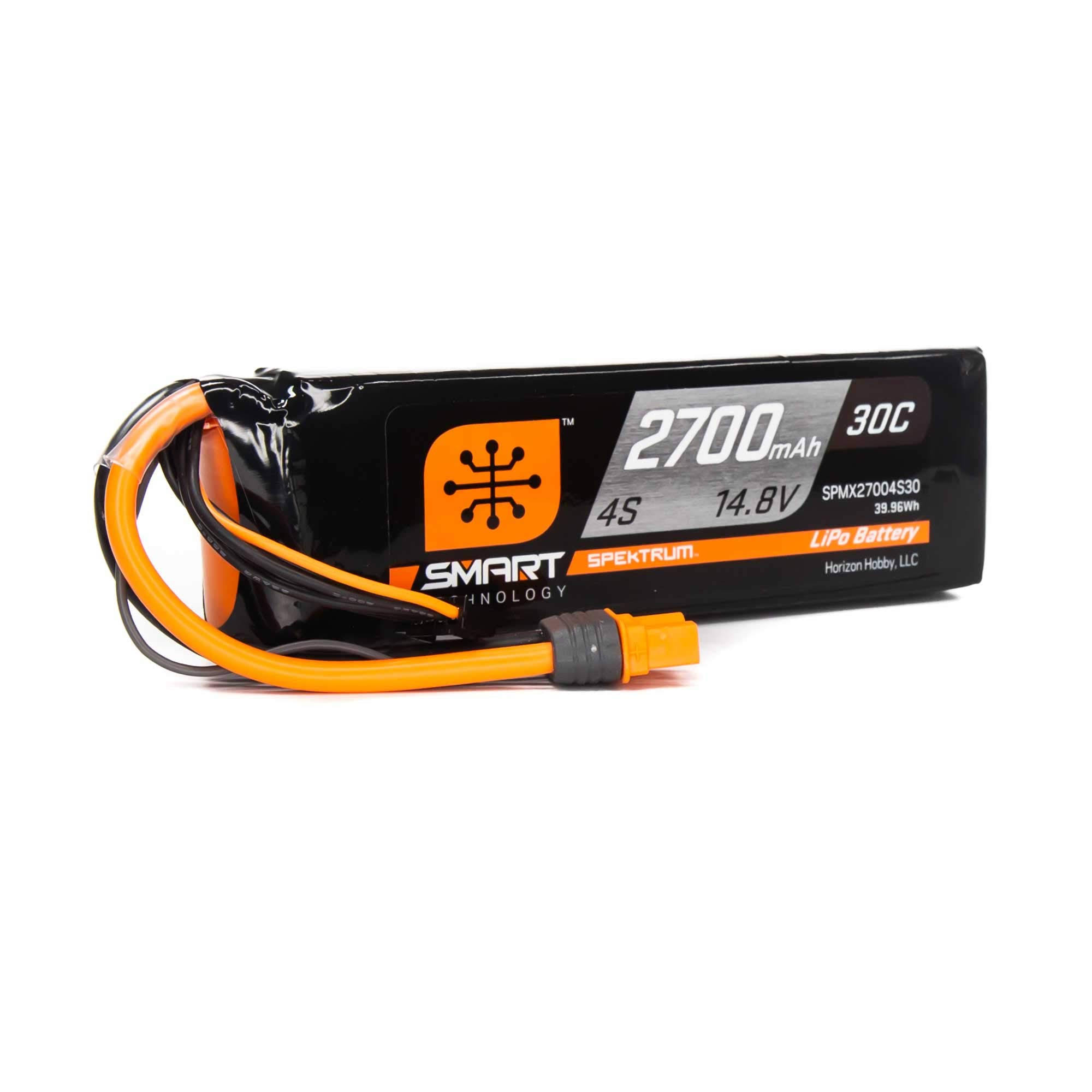 Spektrum 2700mAh 4S 14.8V 30c Smart Lipo Battery With IC3 Connector RC Lipo Batteries