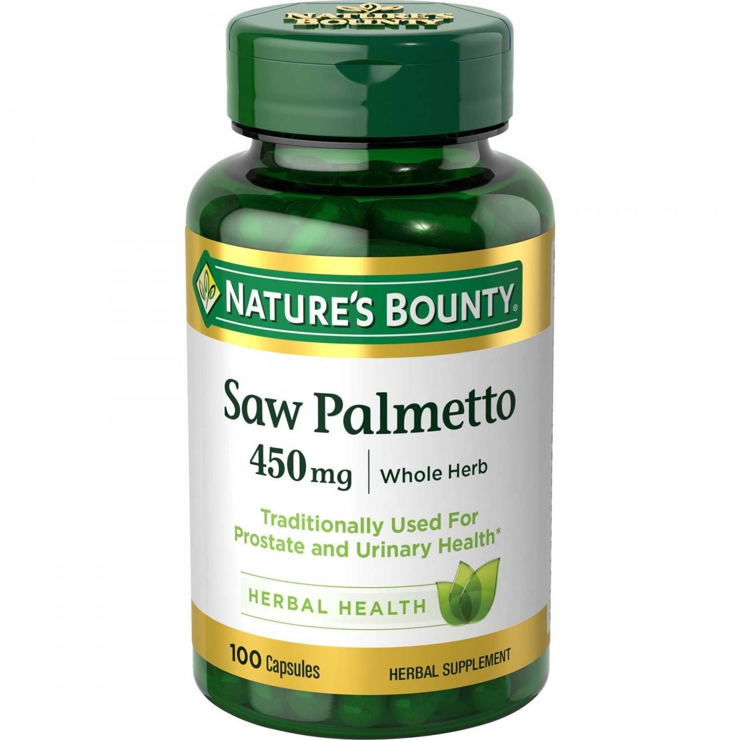 Nature's Bounty Saw Palmetto Supplement - 450mg, 100 Caps