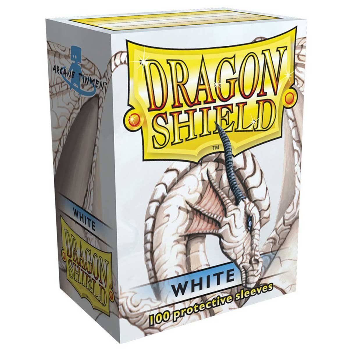 Dragon Shield Protective Sleeve - White, 100ct