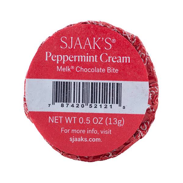 Sjaak's Peppermint Cream Chocolate Bite - 0.50 oz
