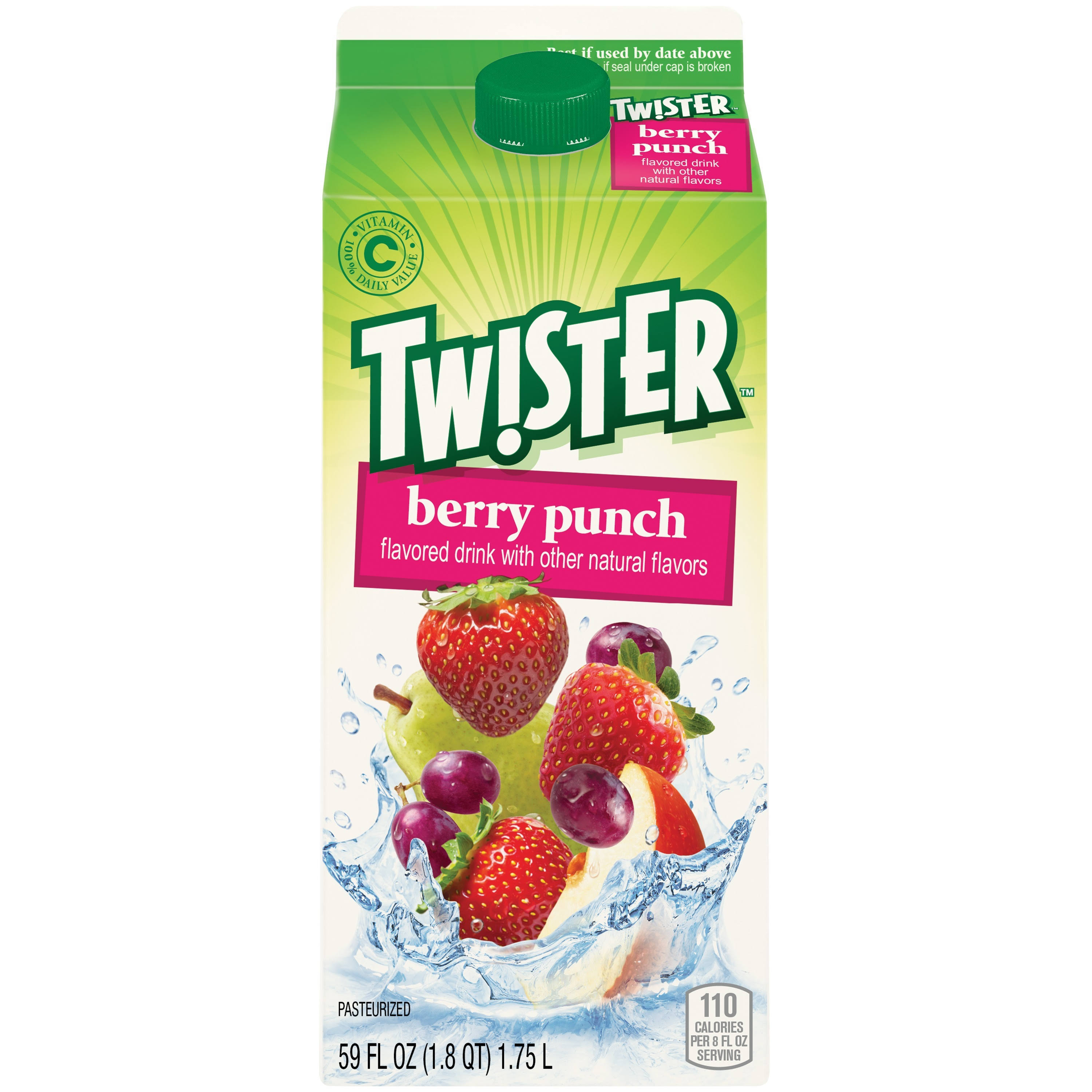 Tropicana Twister Flavored Drink Punch - Berry , 59.0oz
