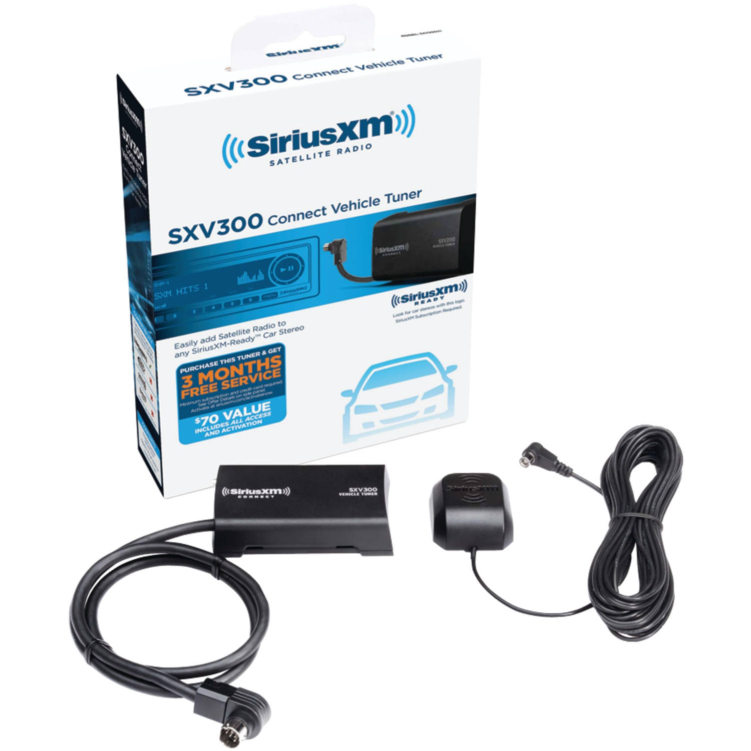 Sirius Xm Satellite Radio SXV300v1 Connect Vehicle Tuner Kit - 300V