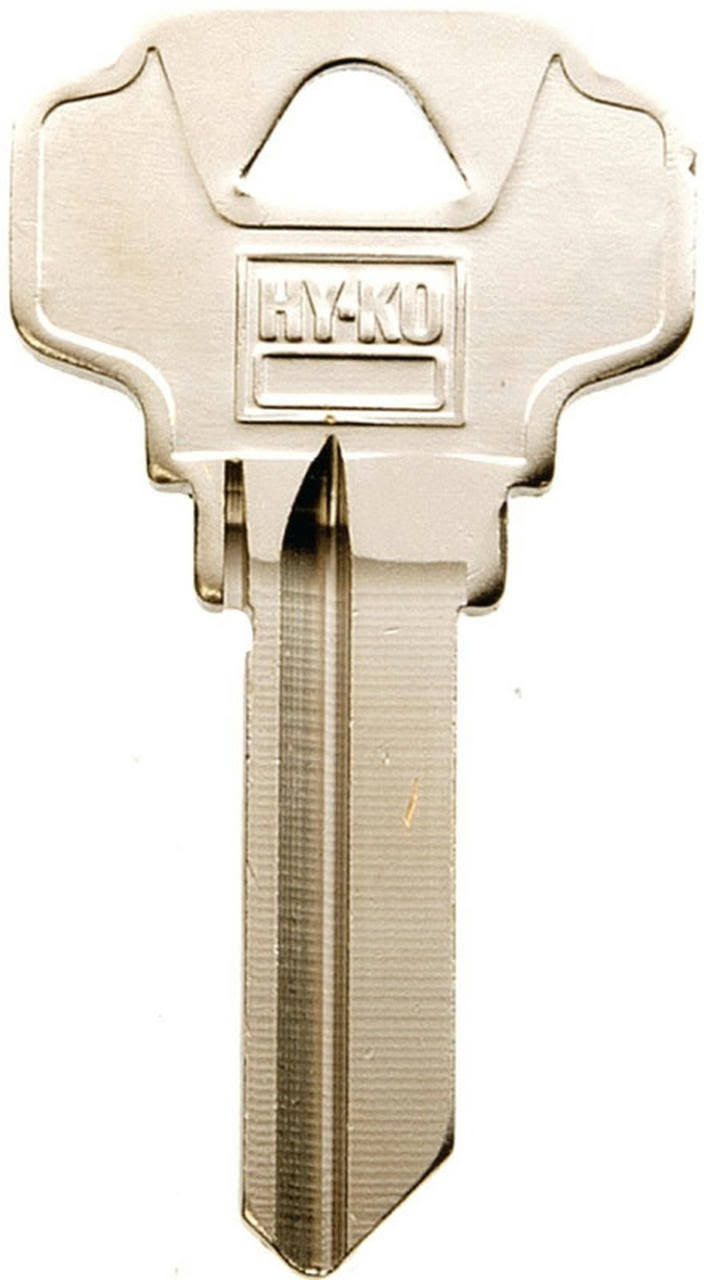 HY-KO 11010SC1D Key Blank, Brass, Nickel, For: Schlage Cabinet, House Locks and Padlocks