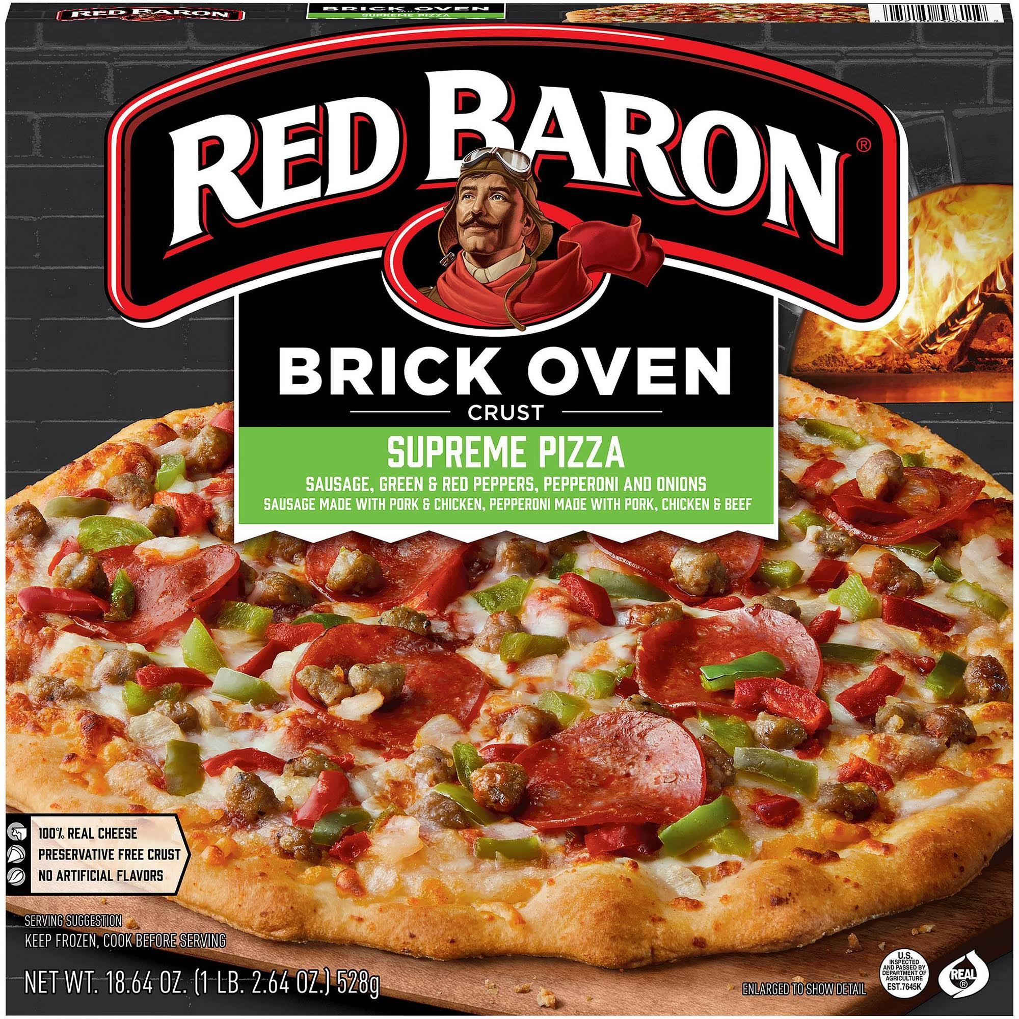 Red Baron Pizza, Supreme, Brick Oven Crust - 18.64 oz