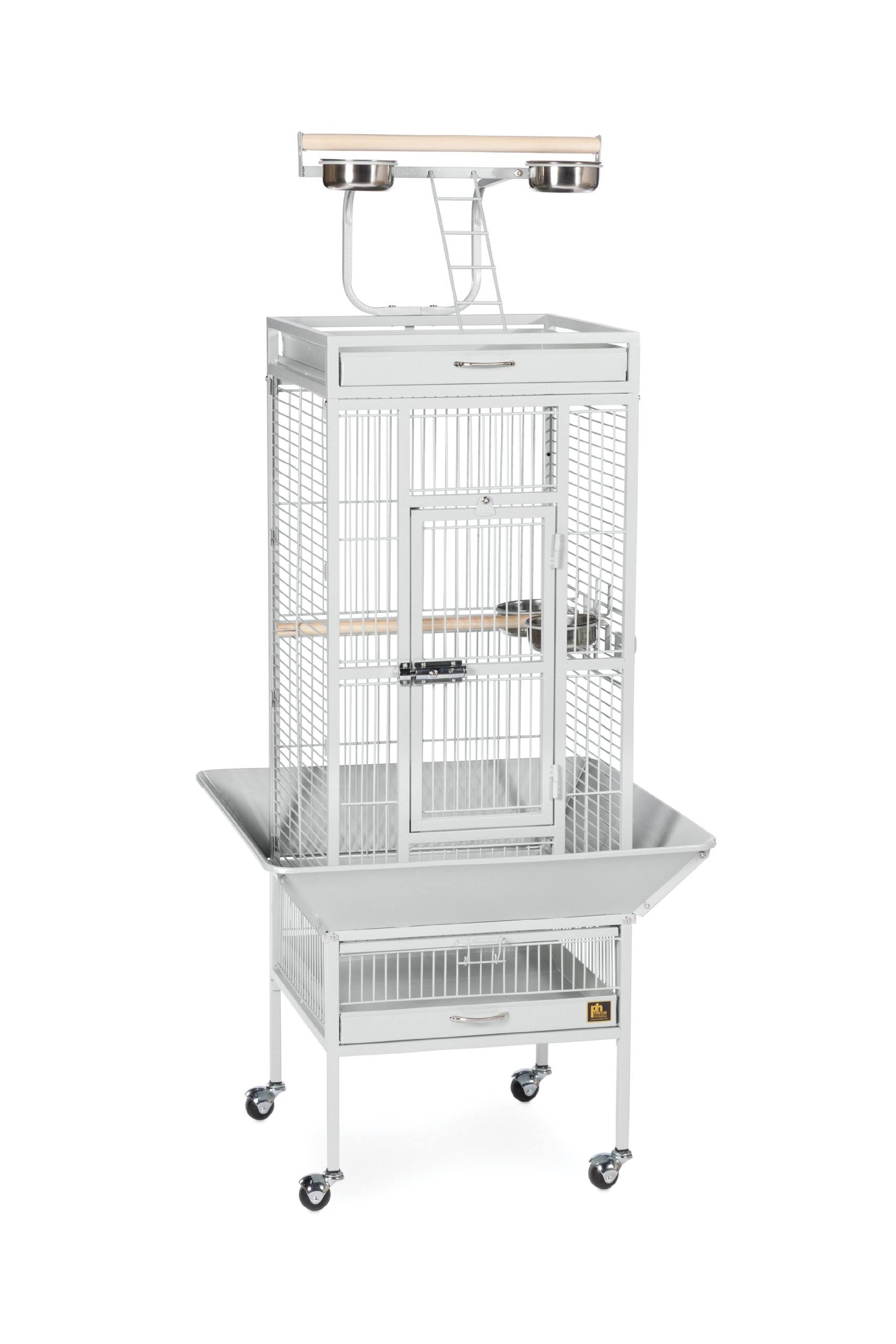 Prevue Hendryx 3151W Pet Products Wrought Iron Select Bird Cage - 18" x 18" x 57"