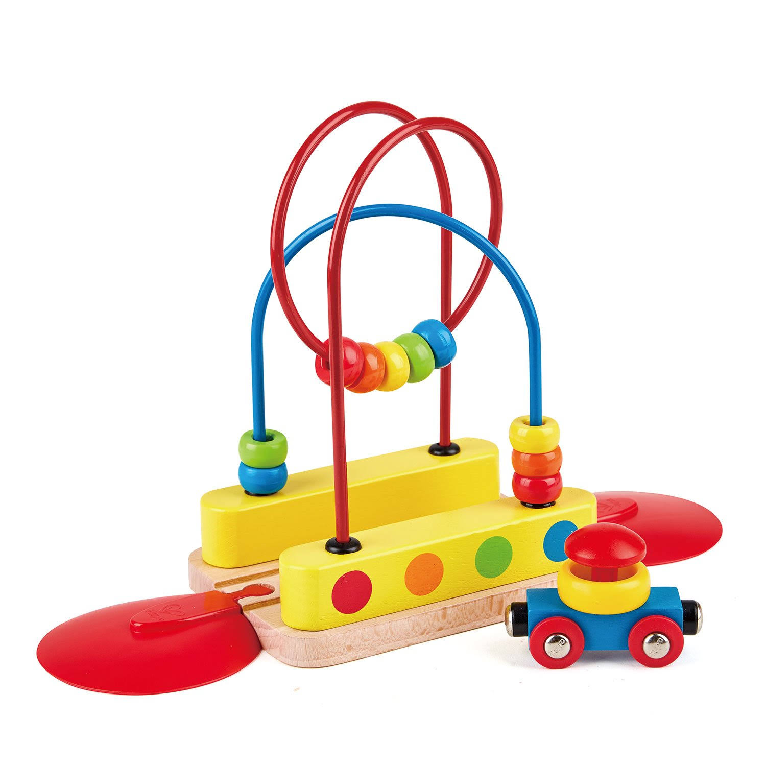 Hape Bead Maze Rainbow Track Railway Toy - 18+ Month