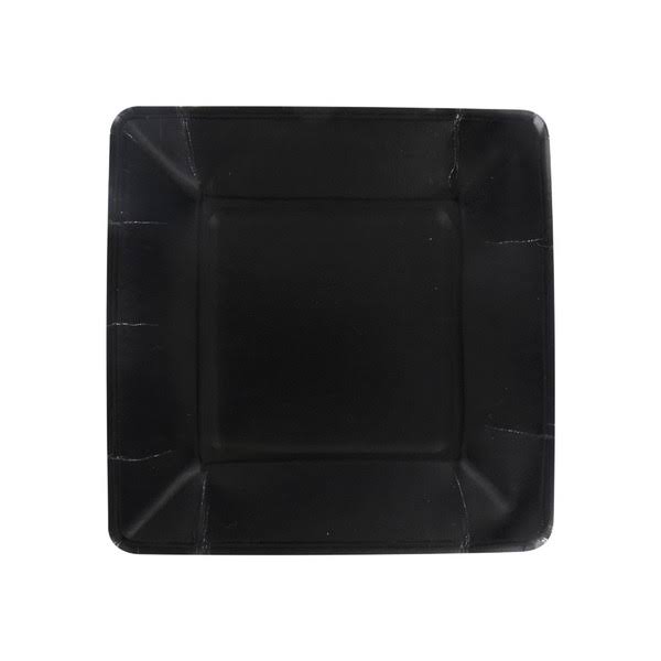 Greenbrier 7 1/8" Square Black Plate - Each