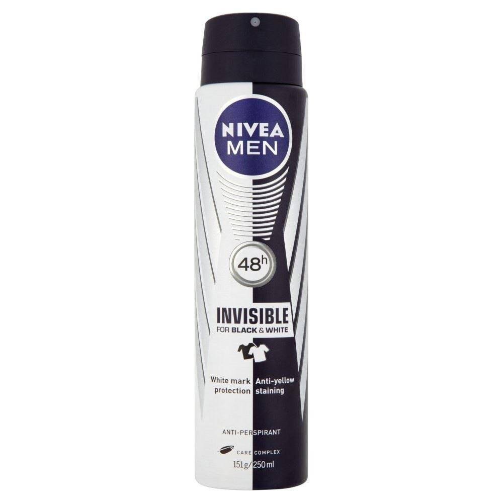 NIVEA Men's Black and White Original Anti-Perspirant Deodorant Spray - 150ml