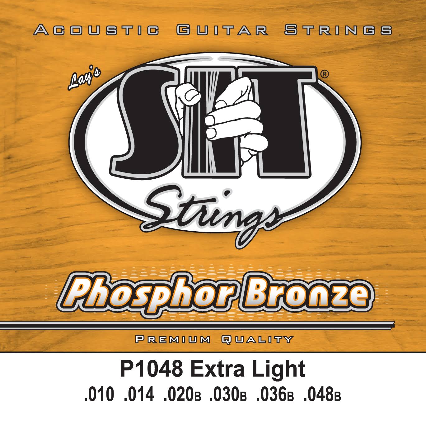 SIT Acoustic Guitar Strings - Phosphor Bronze, Extra Light