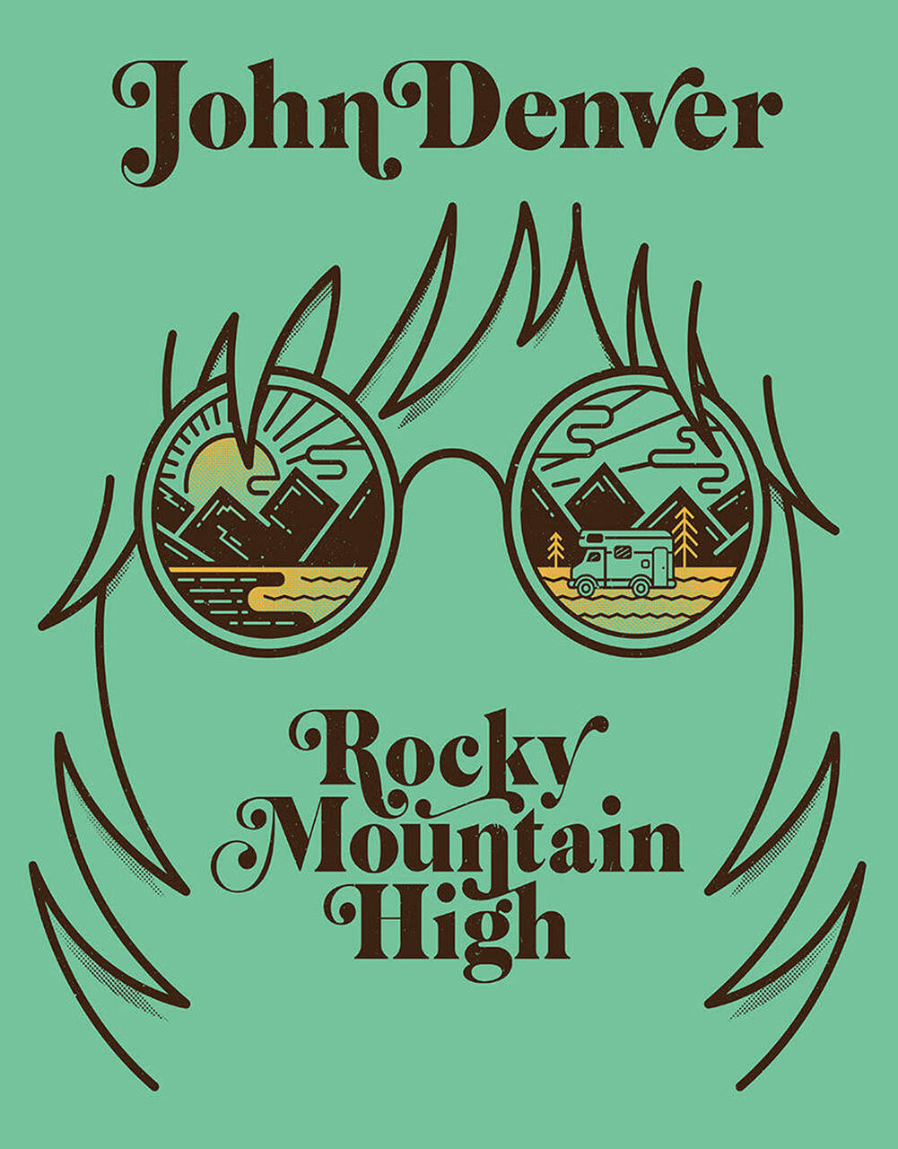 John Denver - Rocky Mountain High Metal Tin Sign - 12.5" x 16"