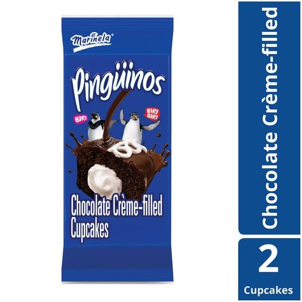 Marinela Pinguinos Cream Filled Chocolate Cupcakes
