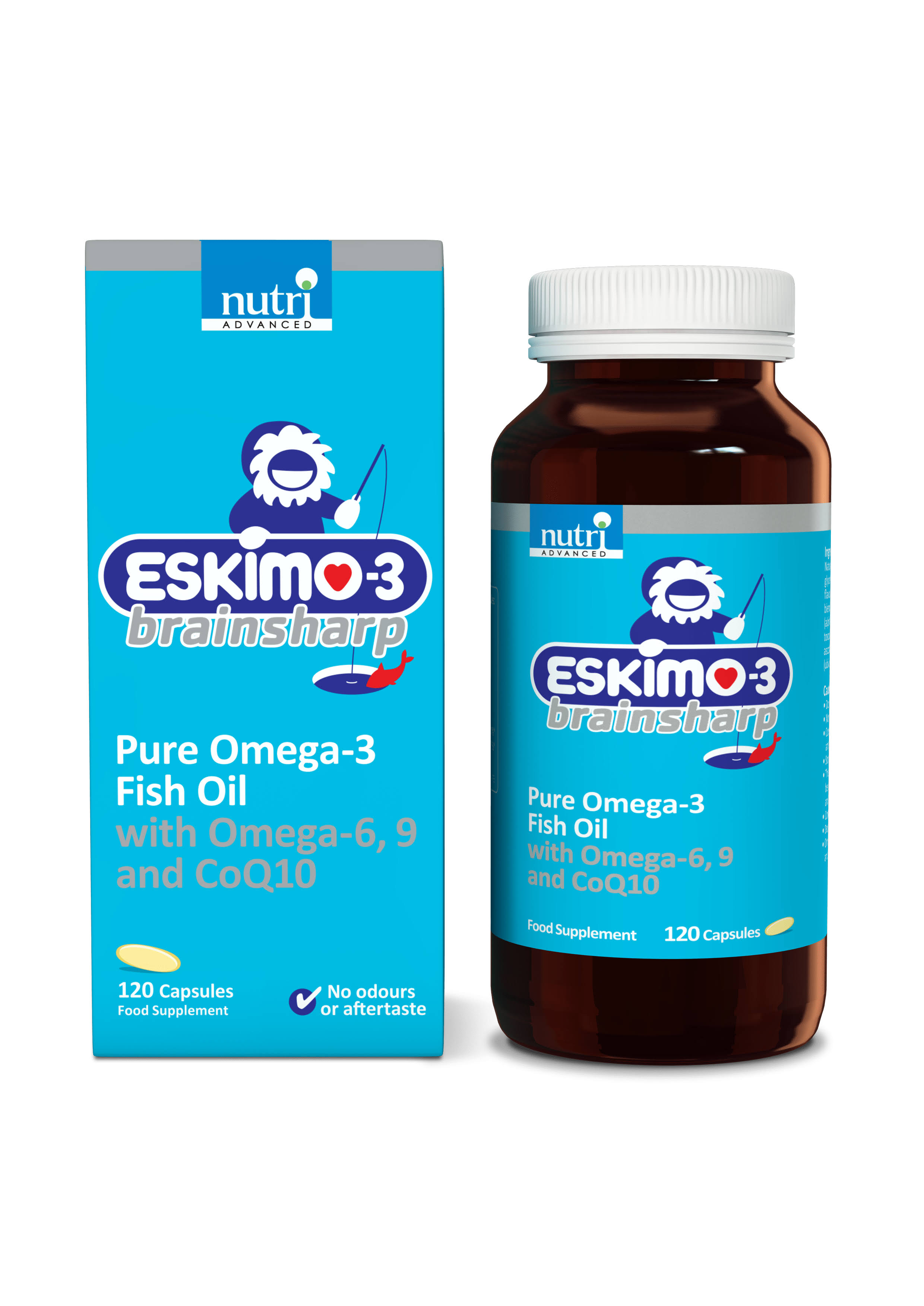 Eskimo-3 Brainsharp Pure Omega-3 Fish Oil - 120pk