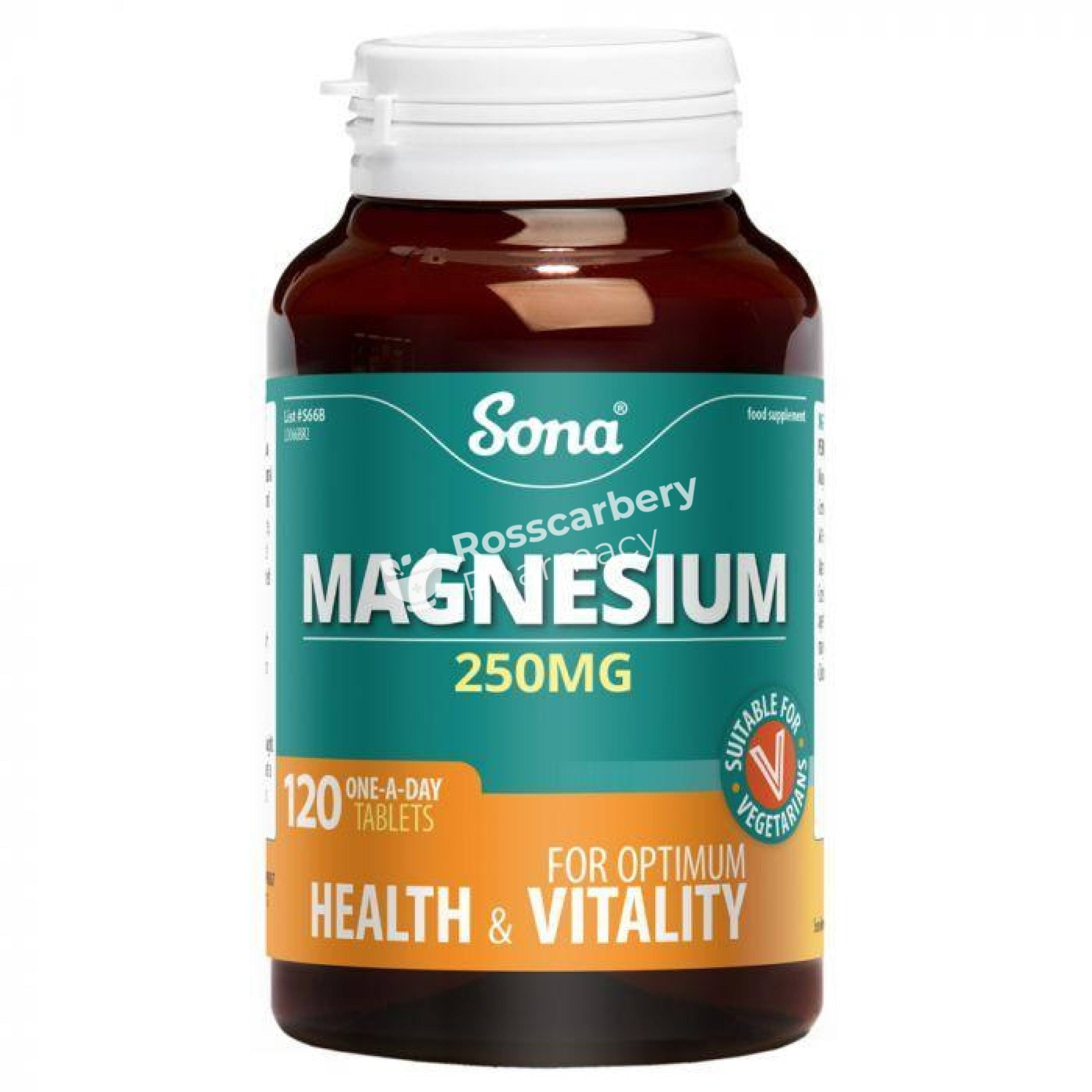 Sona - Magnesium Tablets 250mg (120)