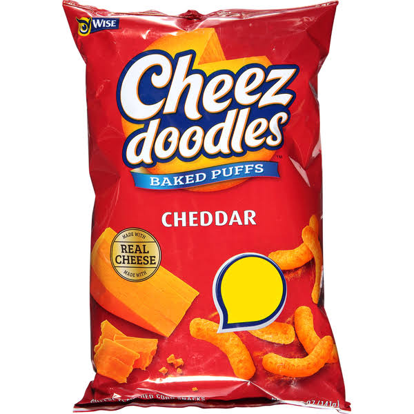 Wise Cheez Doodles Baked Puffs, Cheddar - 5 oz