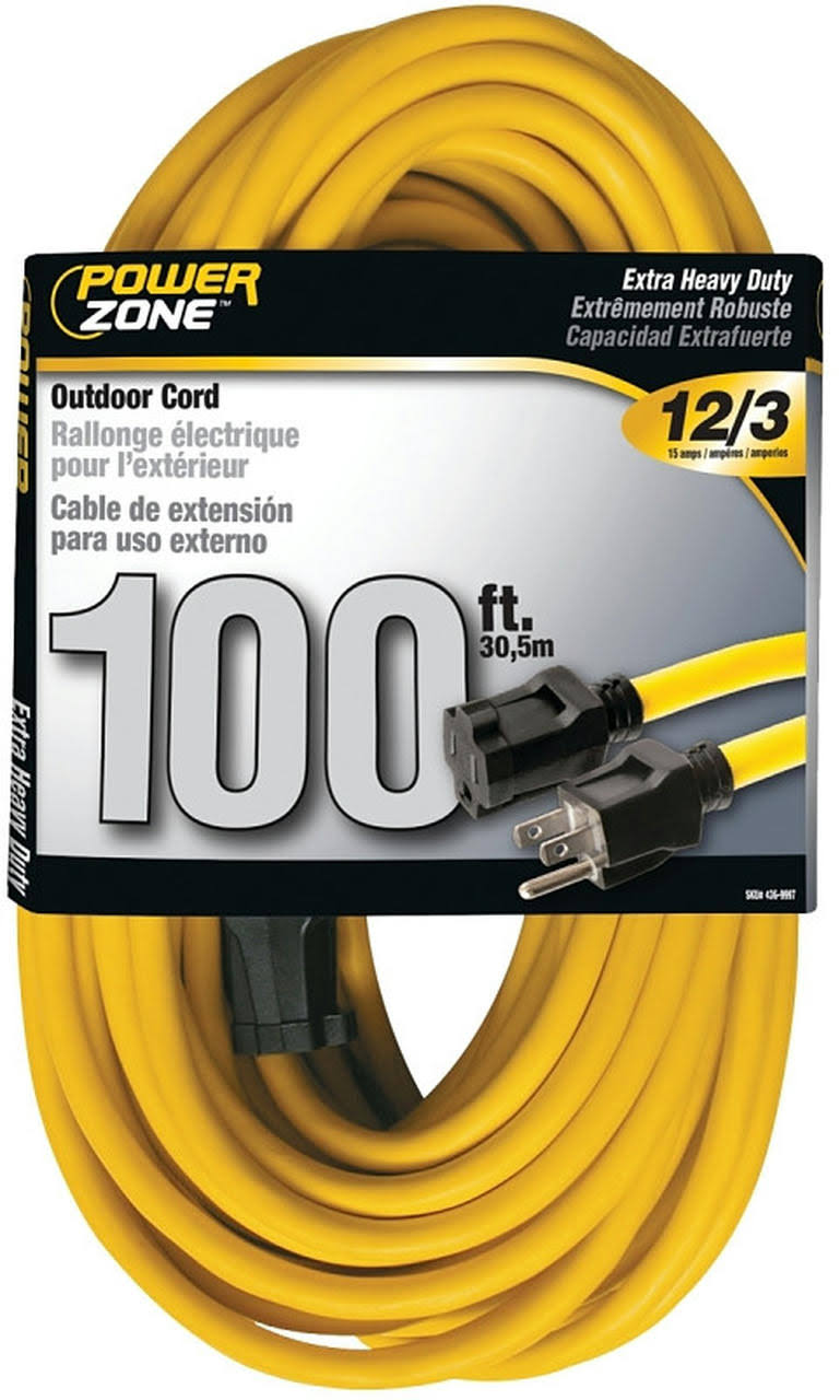 Power Zone Extension Cord - Yellow