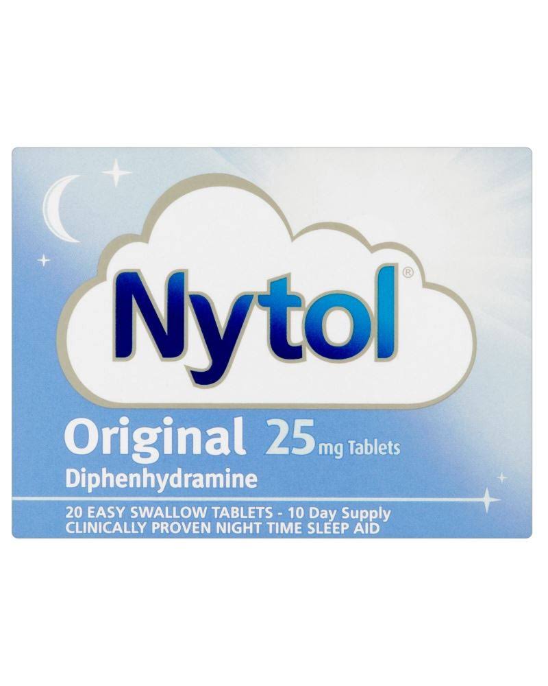 Nytol Original Diphenhydramine Tablets - 20 Pack