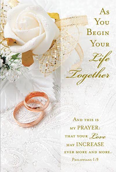 As You Begin Your Life Together Wedding Greeting Card