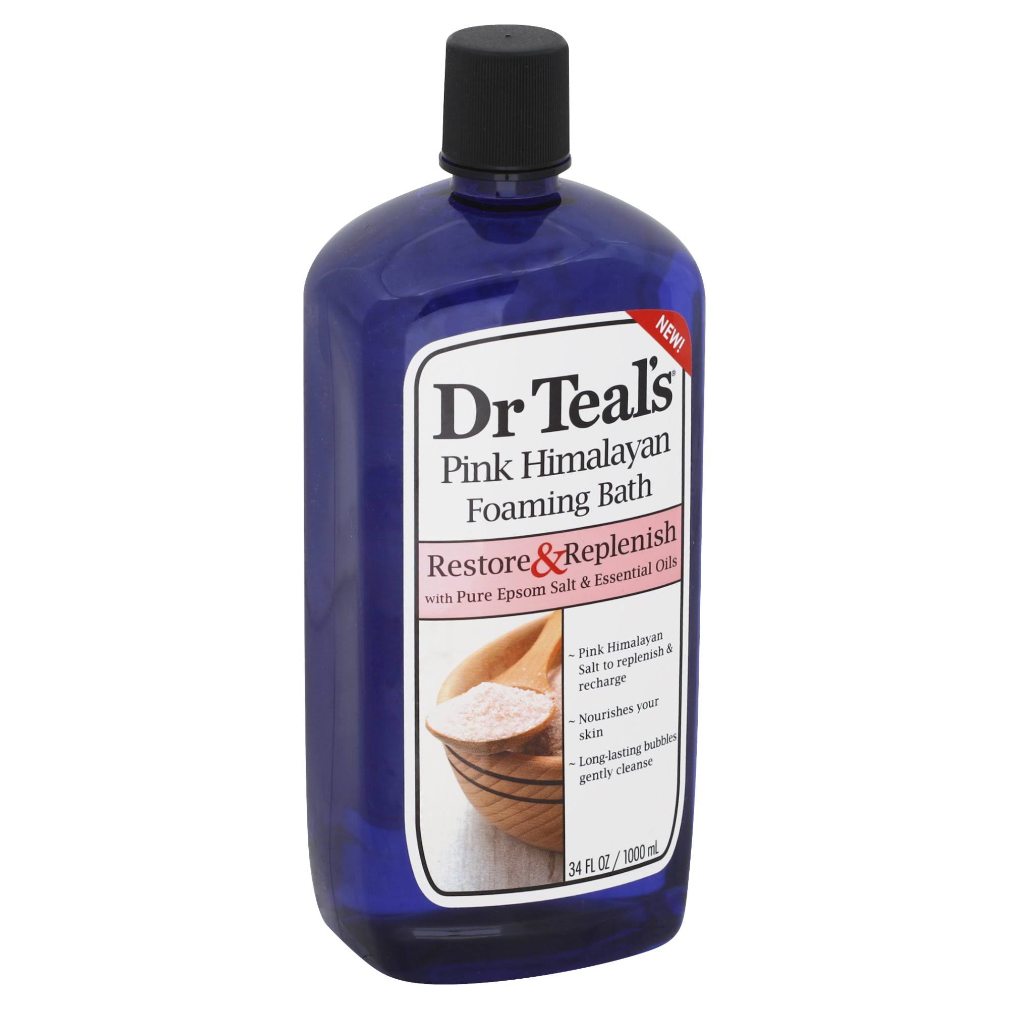 Dr Teal's Restore and Replenish Pink Himalayan Foaming Bath - 34oz