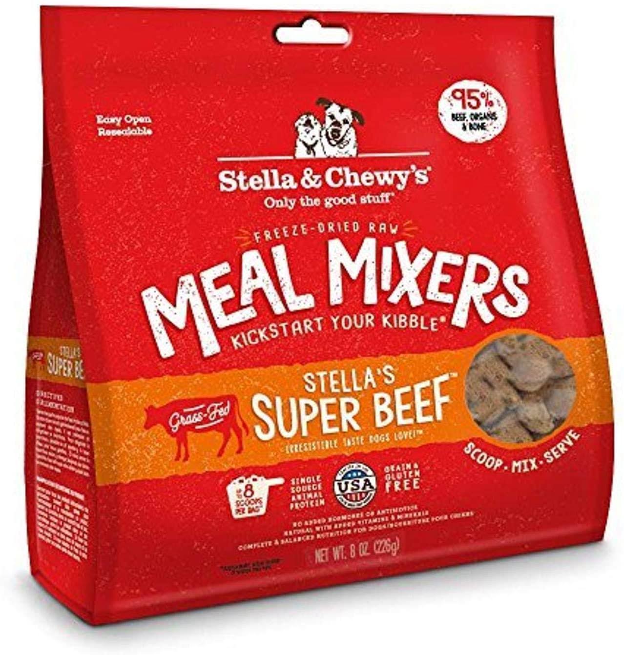 Stella & Chewy's Super Beef Meal Mixers Dog Food - 510g