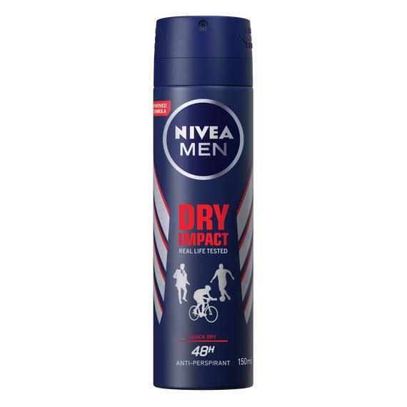 NIVEA Men's Dry Impact Anti-Perspirant Deodorant Spray - 150ml