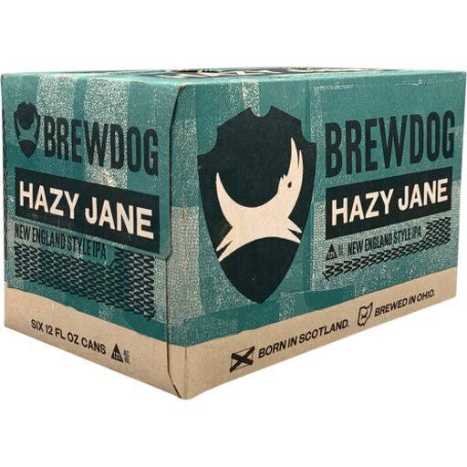 Brewdog Beer, IPA, Hazy Jane - 6 pack, 12 oz cans