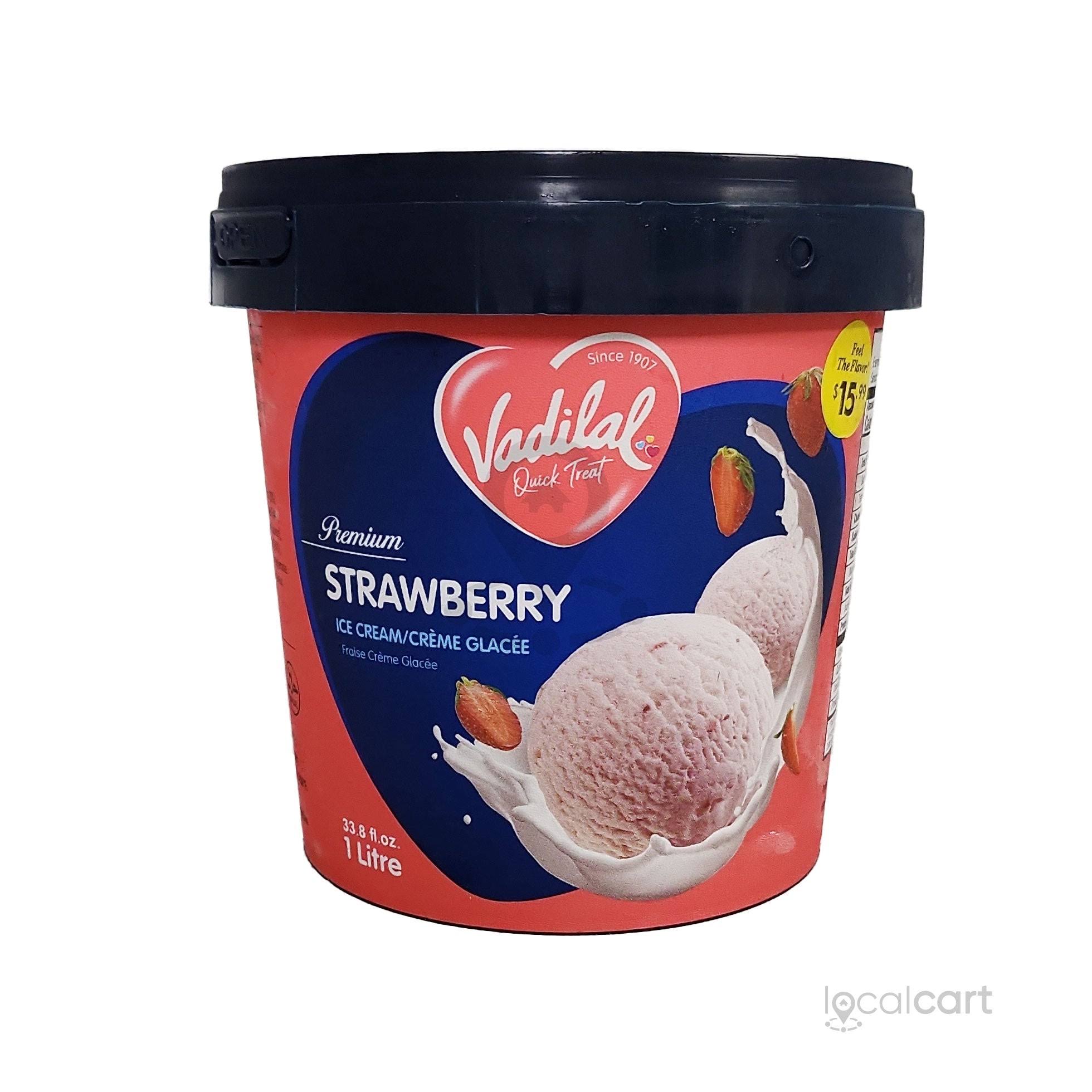 Vadilal Strawberry Ice Cream - 1l