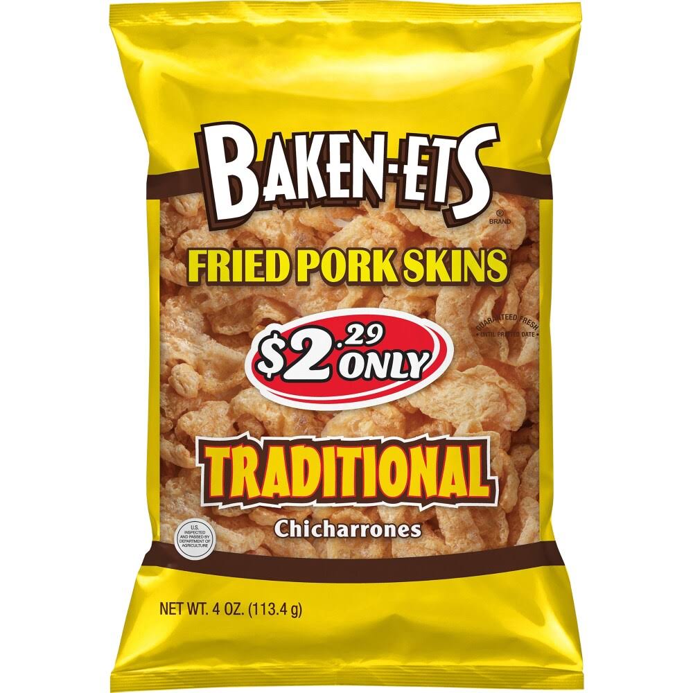 Baken-Ets Chicharrones, Traditional - 4 oz